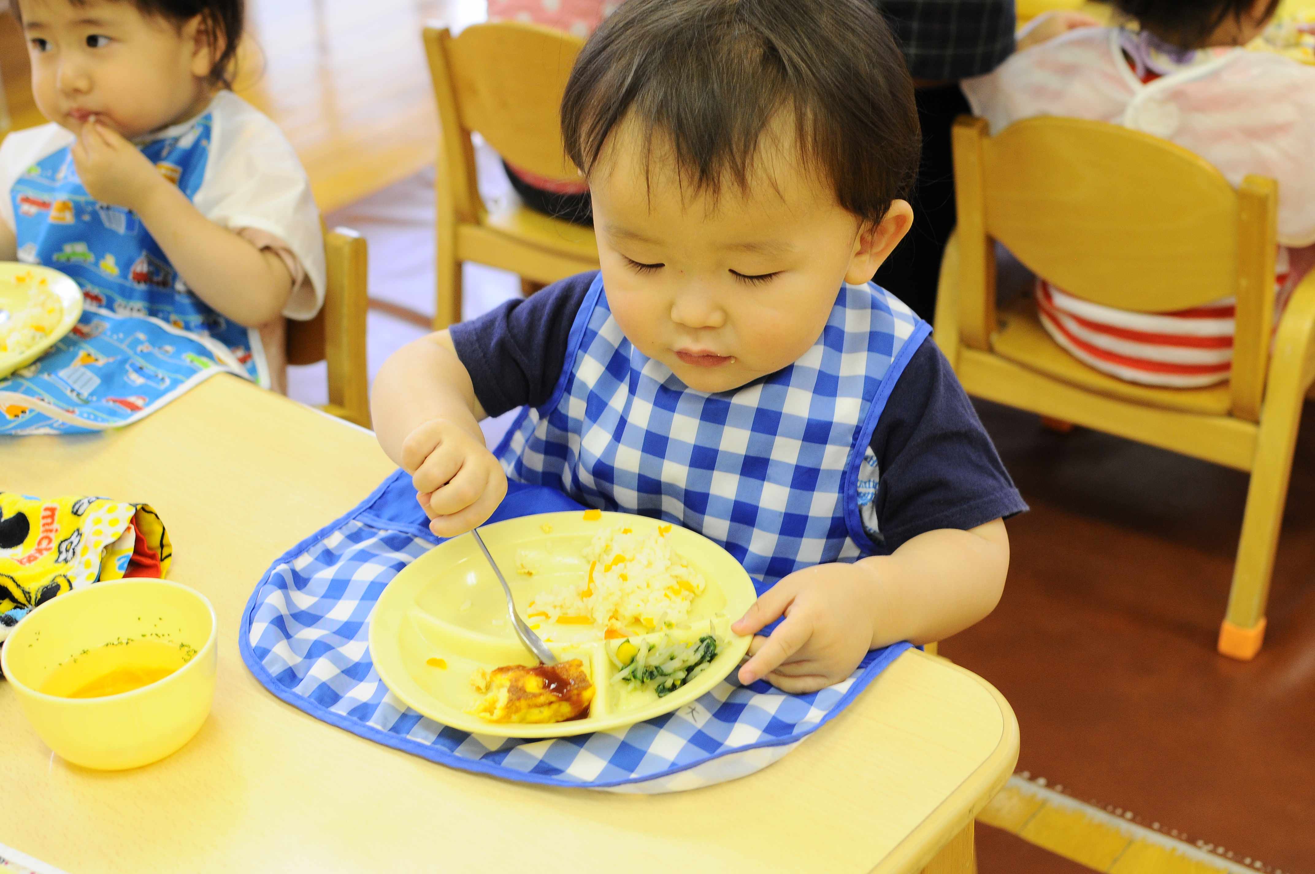 給食美味しいね